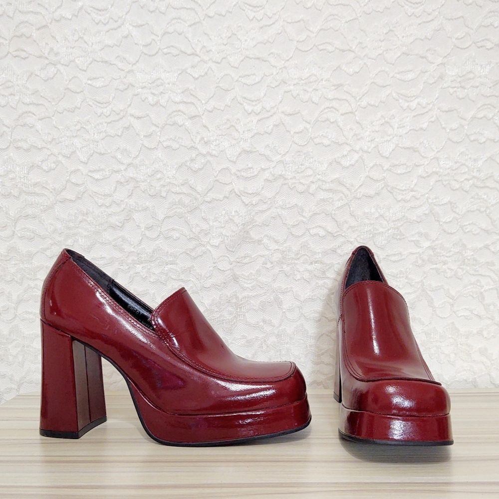 Vintage 90s Steve Madden Chunky Platform Loafers